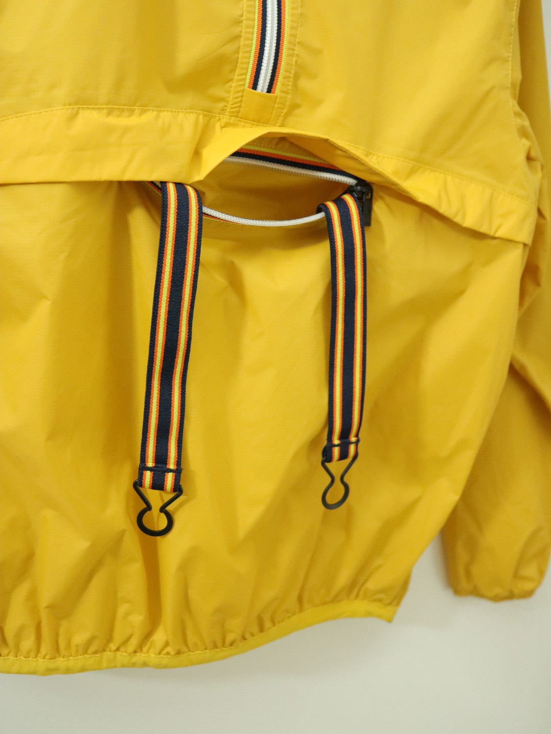 K-WAY Yellow Half Zip Packable Windbreaker Rain Jacket / 10Y
