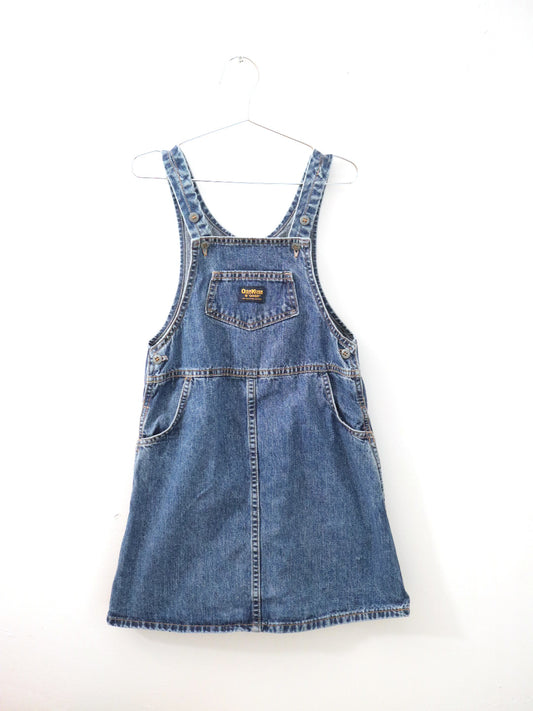 Vintage OSHKOSH Denim Overskirt Dress / 6Y+