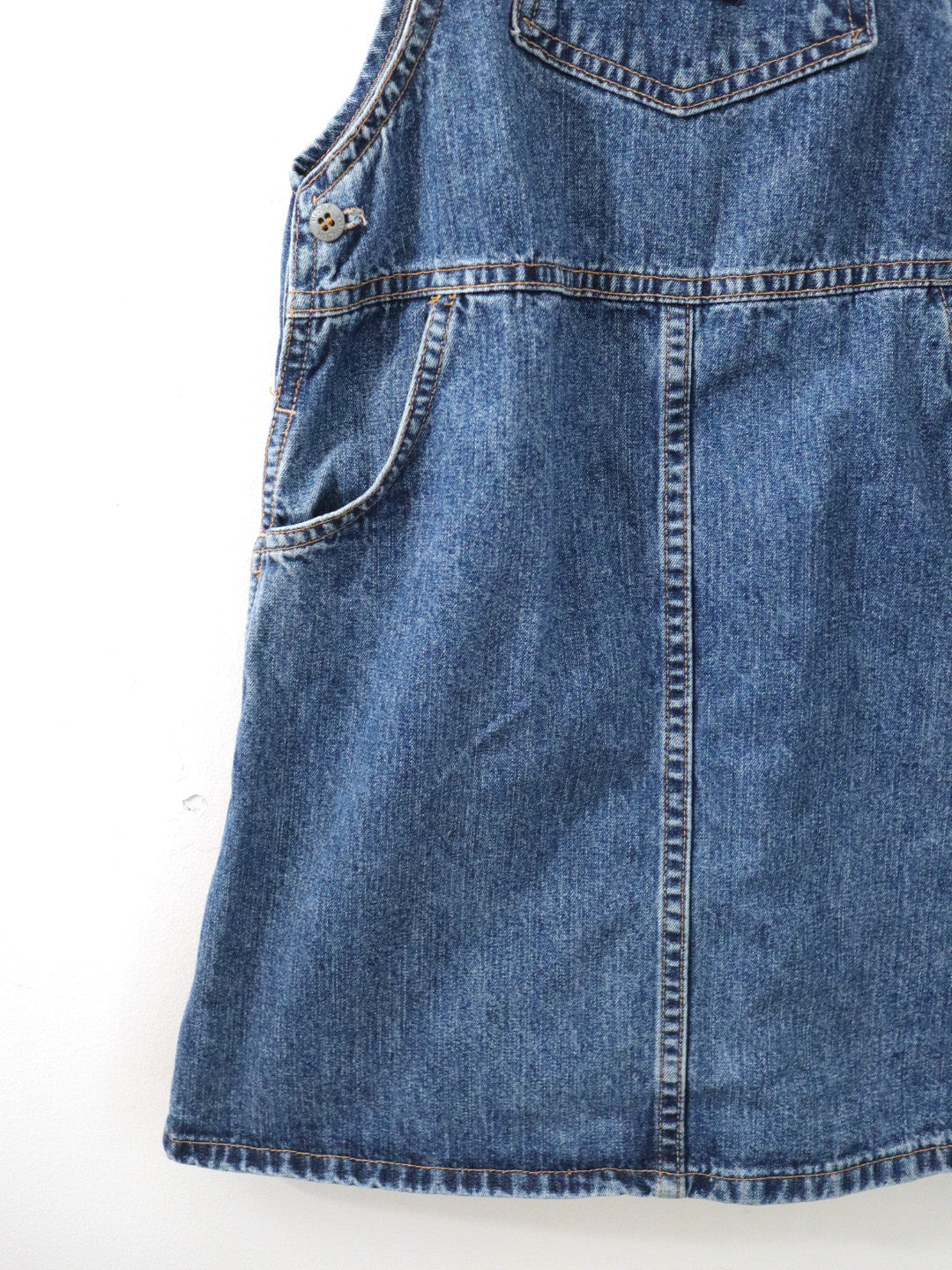 Vintage OSHKOSH Denim Overskirt Dress / 6Y+