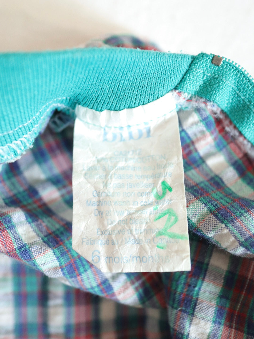SET of 2 Vintage Baby Retro Print Short Rompers / 6M