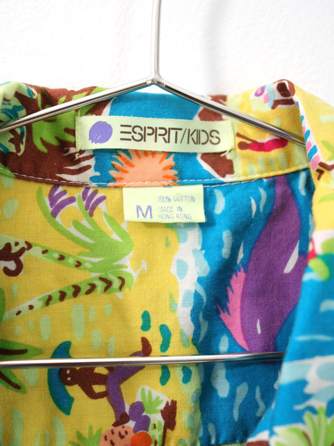 Vintage ESPRIT Kids Beach Print Multicolour Shirt / Youth M, 8-10Y