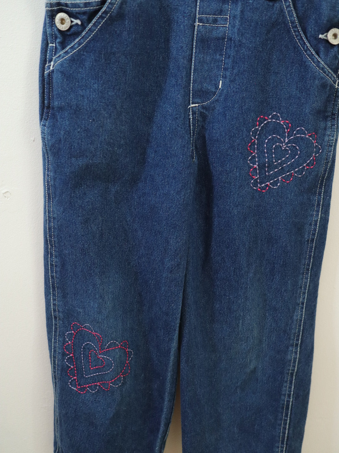 Y2K Looney Tunes Tweety Glitter Denim Overall / 4-5Y