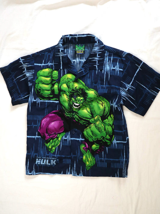 Y2K The Incredible HULK Kids Oversized Shirts / Youth M, 10-12Y
