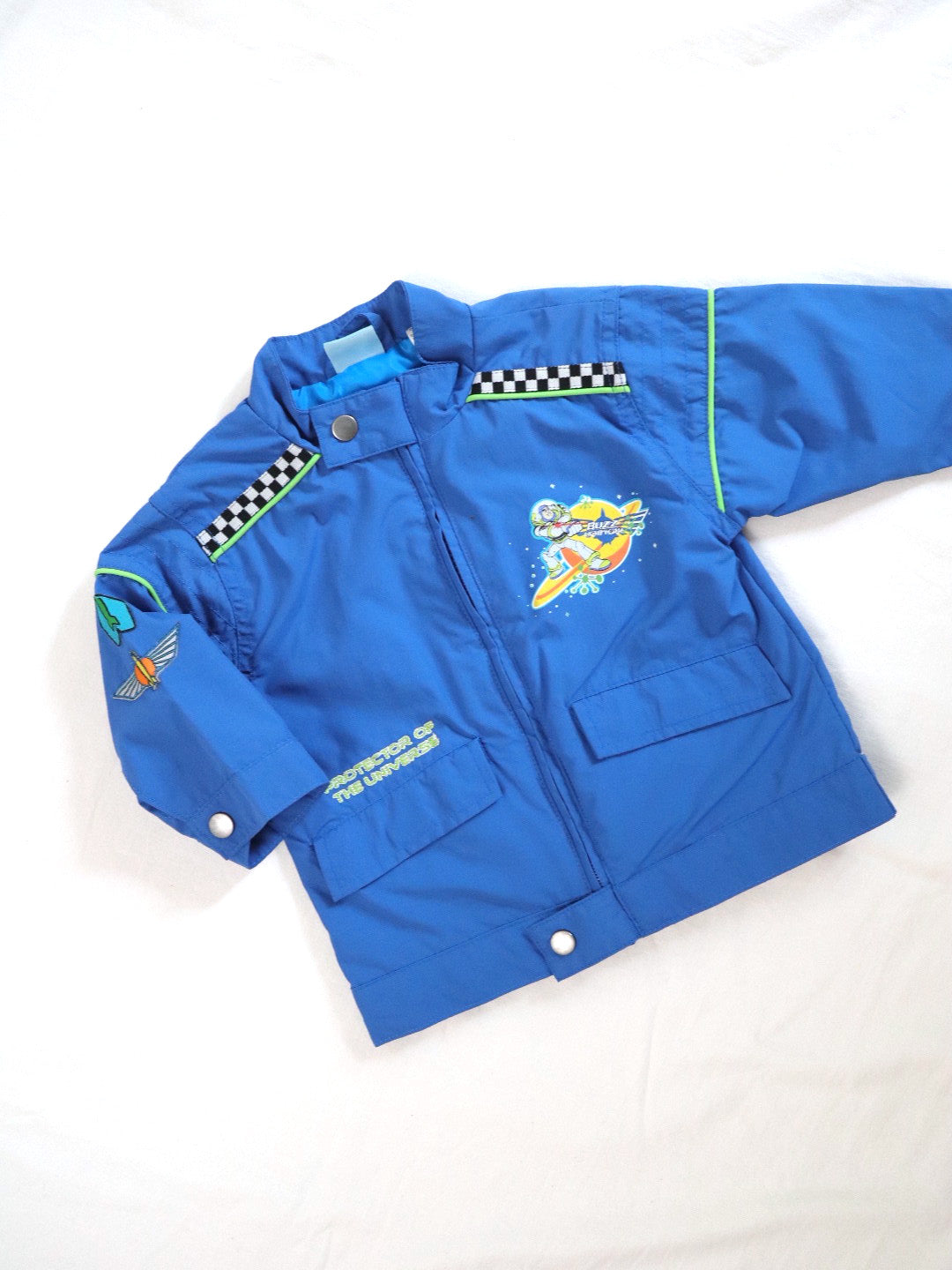 Y2K Disney TOY STORY Buzz Lightyear Blue Windbreaker Jacket / 12M