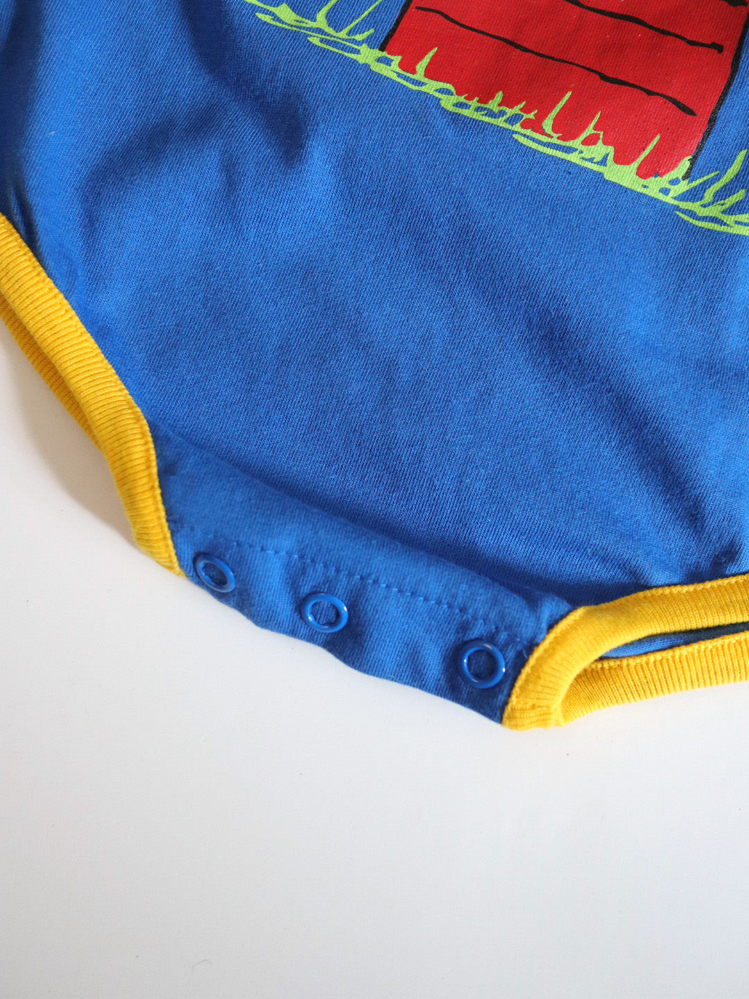 Retro PEANUTS SNOOPY Colour-block Onesie / 12M