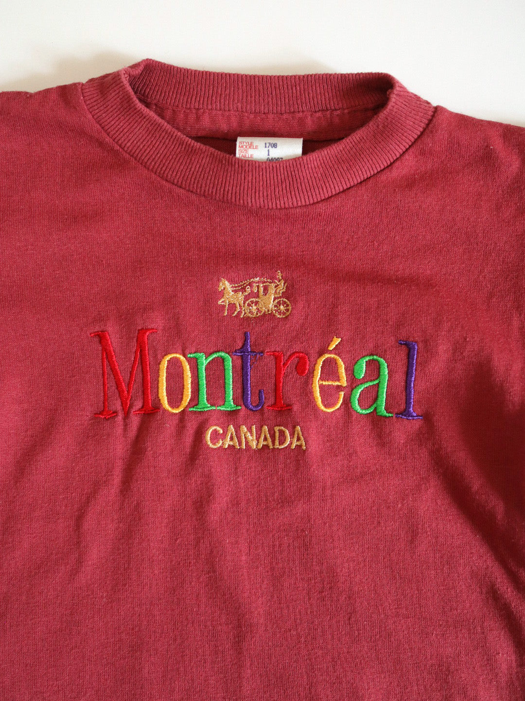 Retro Montreal Souvenir Tee / 12M