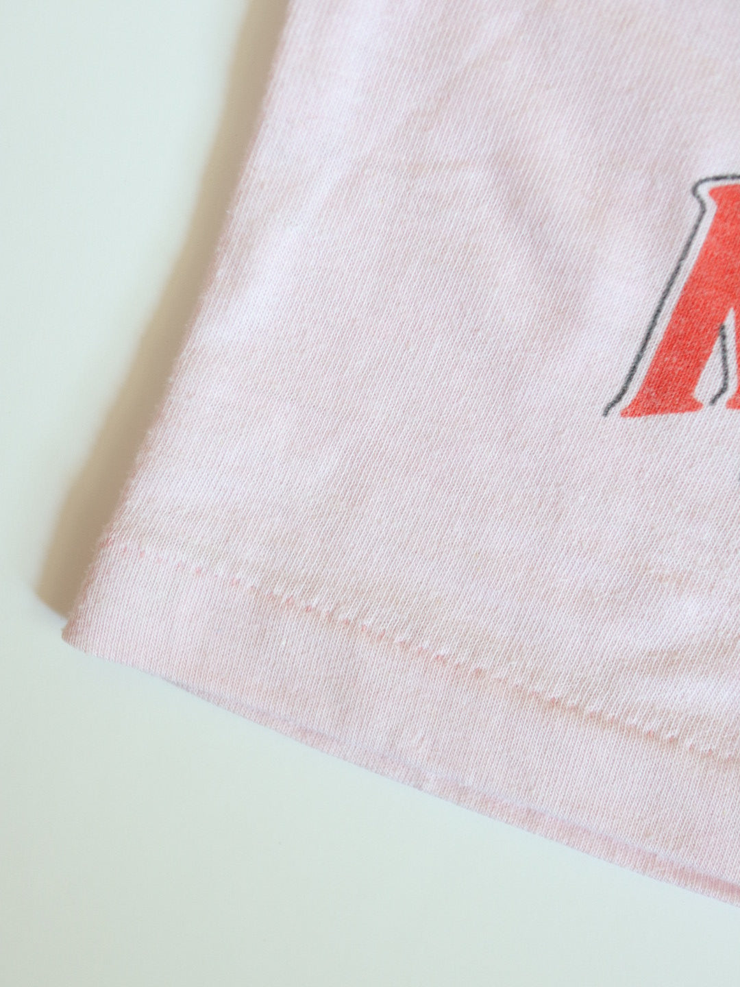 Vintage SNOOPY Pink Baby Tee + Watermelon Shorts Outfit SET / 12-18M
