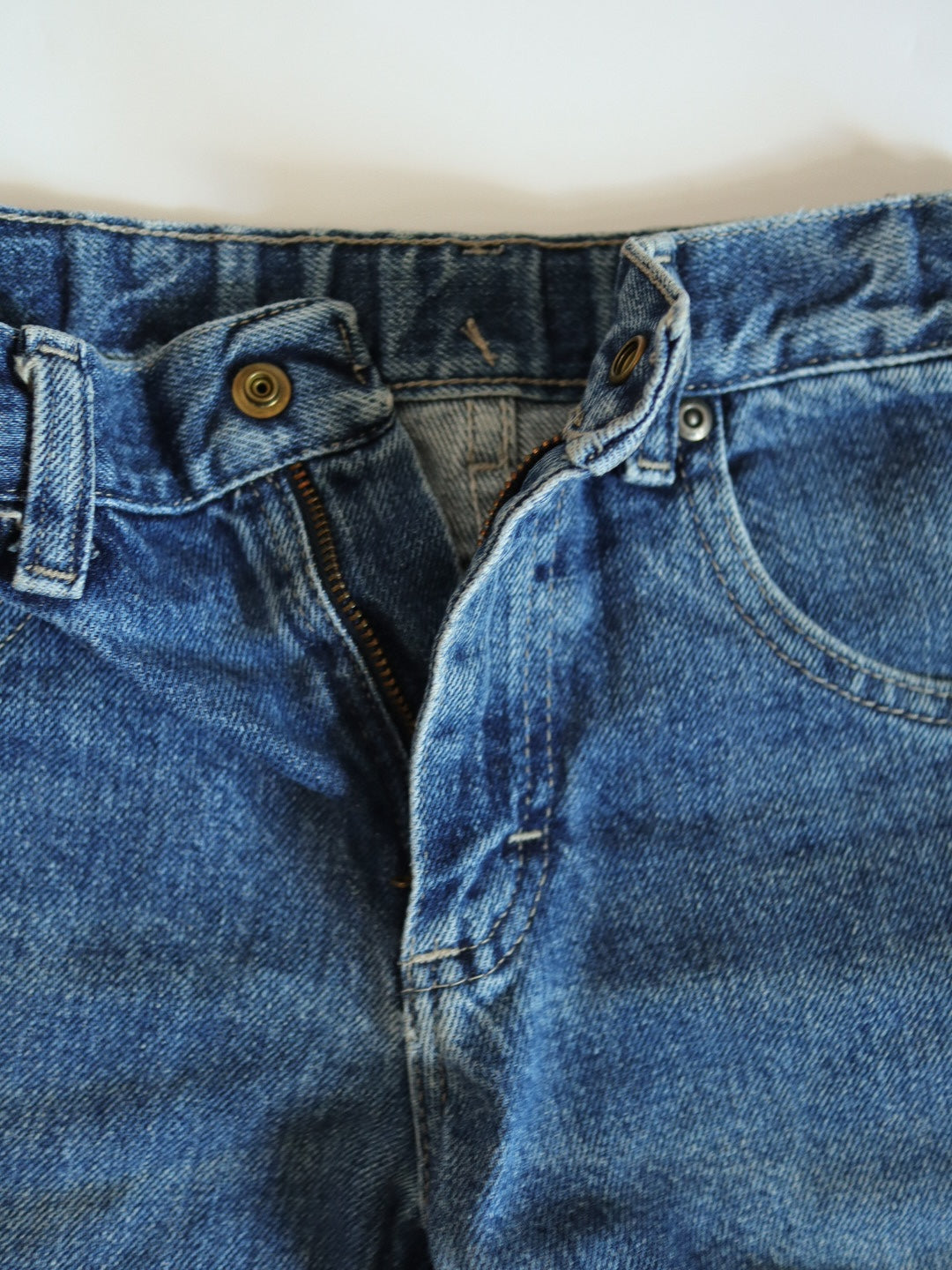 Vintage Lee Denim Adjustable Waist Short Pants / 6-8Y