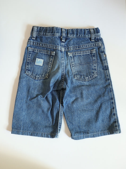 Vintage Lee Denim Adjustable Waist Short Pants / 6-8Y