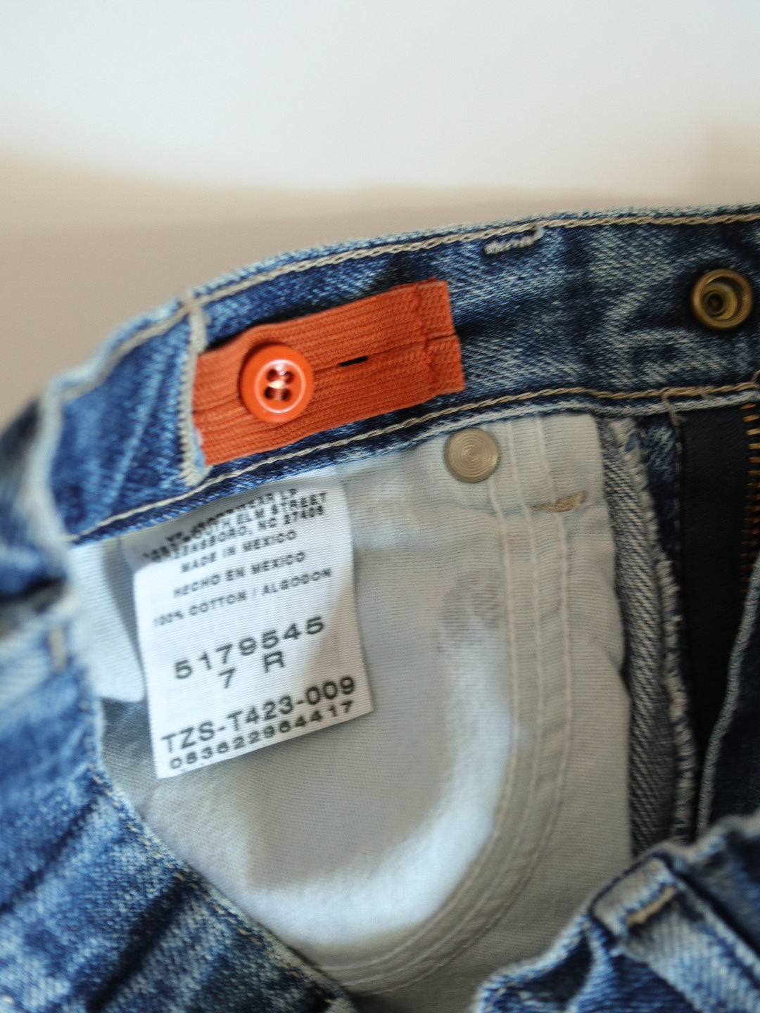 Vintage Lee Denim Adjustable Waist Short Pants / 6-8Y
