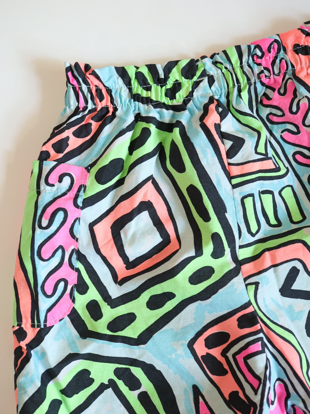 Vintage Multi-colour Summer Short Pants / 6-8Y, Youth M