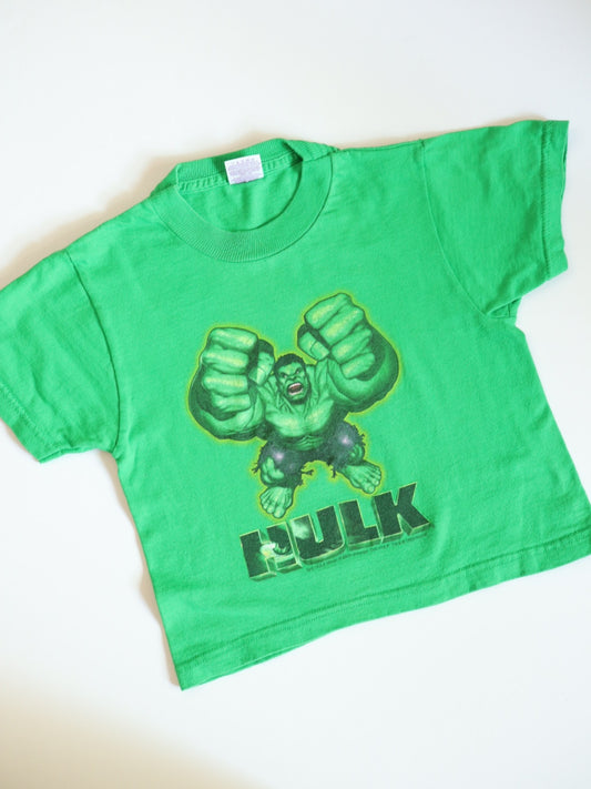Y2K The Incredible Hulk Green Tee / 4-5Y