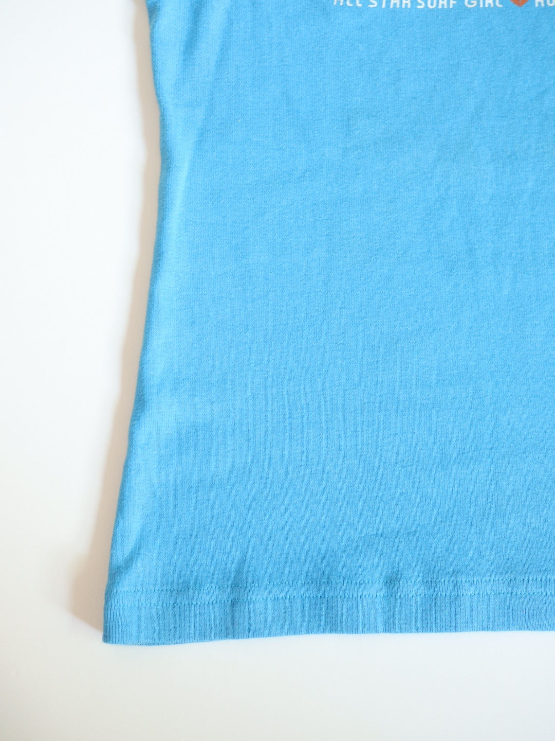 Vintage 90s Y2K ROXY Blue Surf Girl Tank Top / 6-8Y+