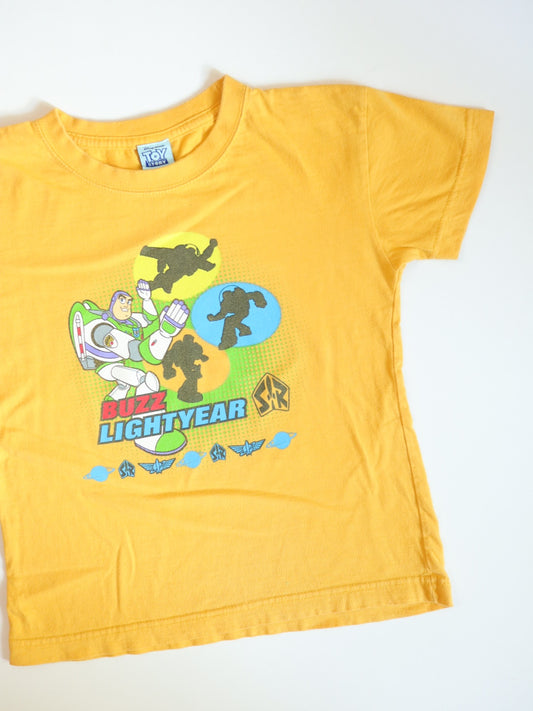 Y2K TOY STORY Buzz Lightyear Yellow Tee / 6-8Y, 6X