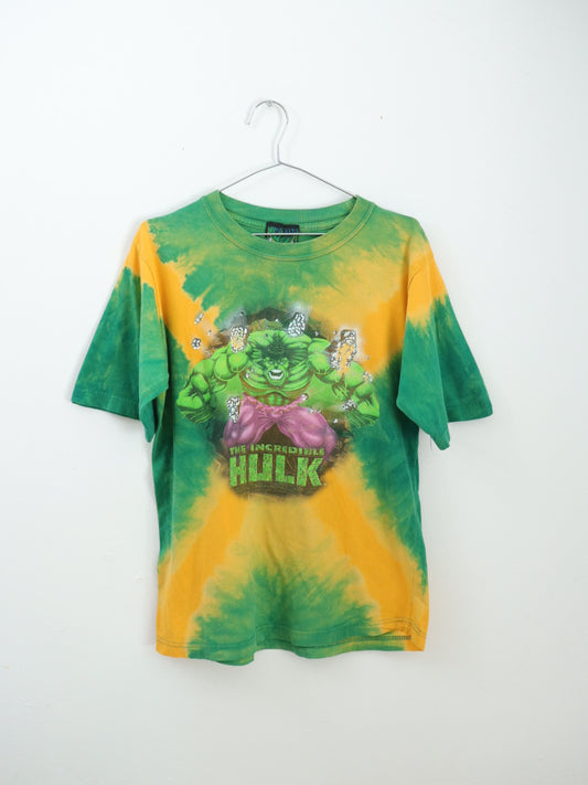 Y2K The Incredible Hulk Green Tie-dye Tee / 12Y+