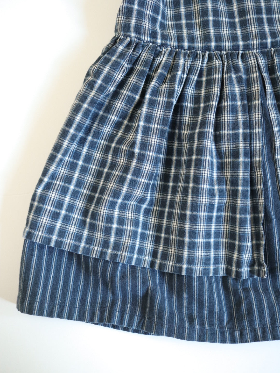 Vintage 90s GAP Navy Plaid Dress & Bloomer SET / 2-3Y
