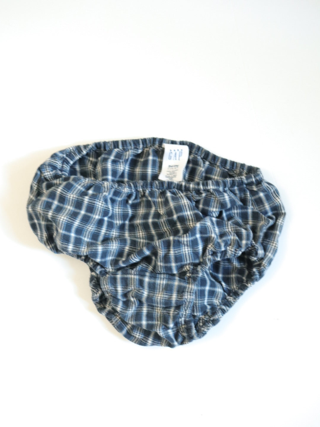 Vintage 90s GAP Navy Plaid Dress & Bloomer SET / 2-3Y