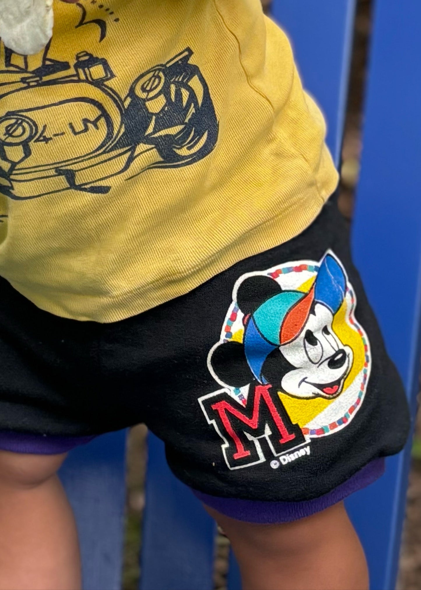 Vintage Disney Baby Mickey Cotton Shorts / 12M