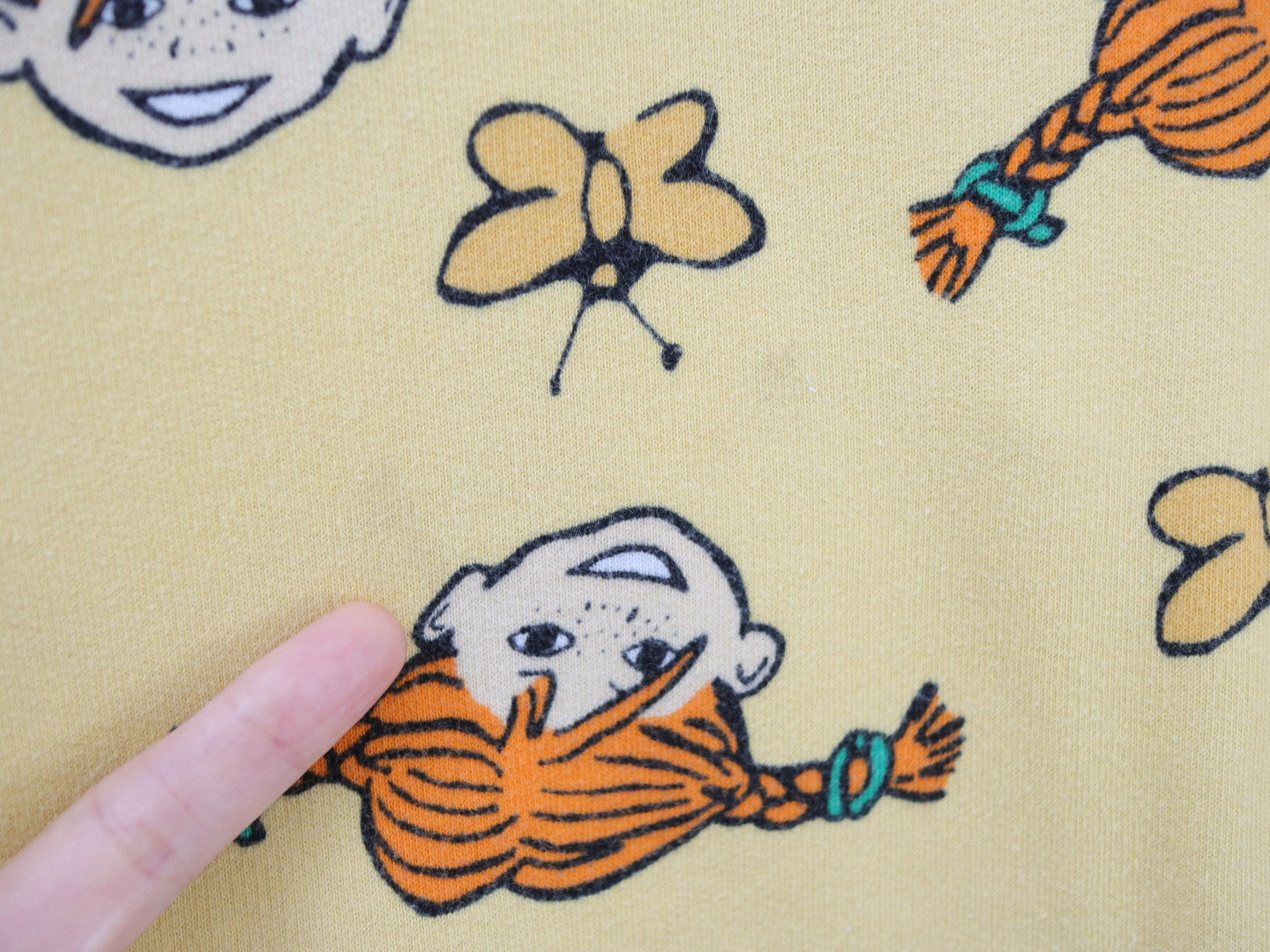 “PIPPI Longstocking” H&M Jersey Yellow Dress / 4-6Y (120)
