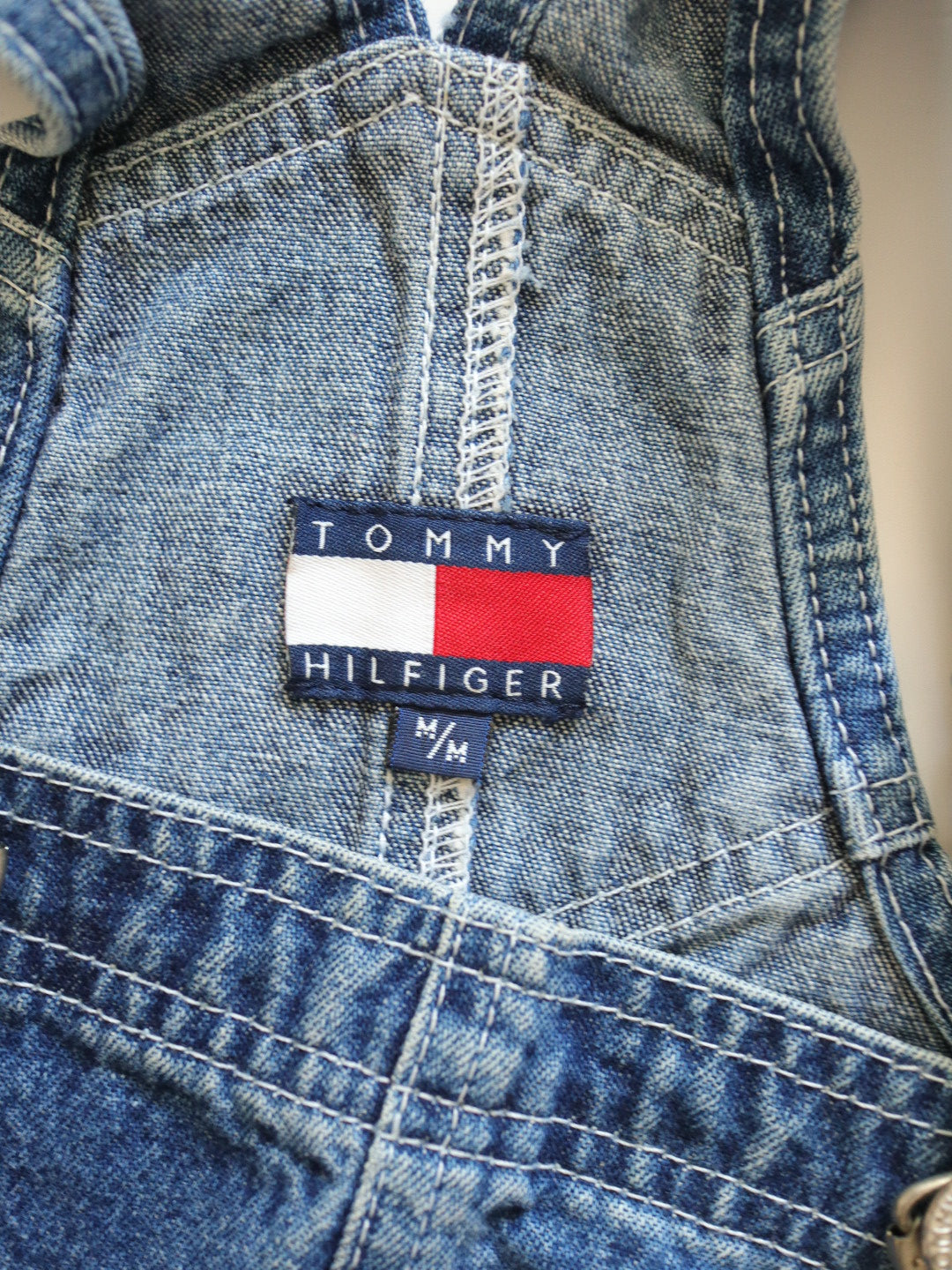 Vintage Tommy Hilfiger Denim Overall Dress / 8-10Y, Youth M