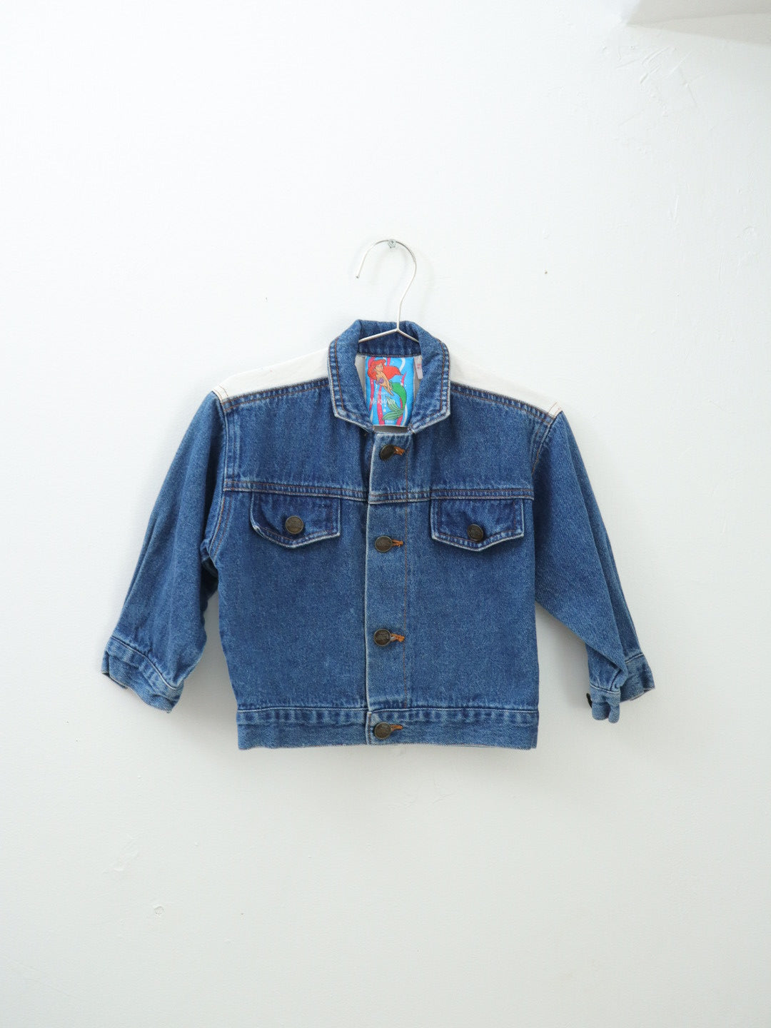 Vintage Disney The Little Mermaid Denim Jacket / 2Y