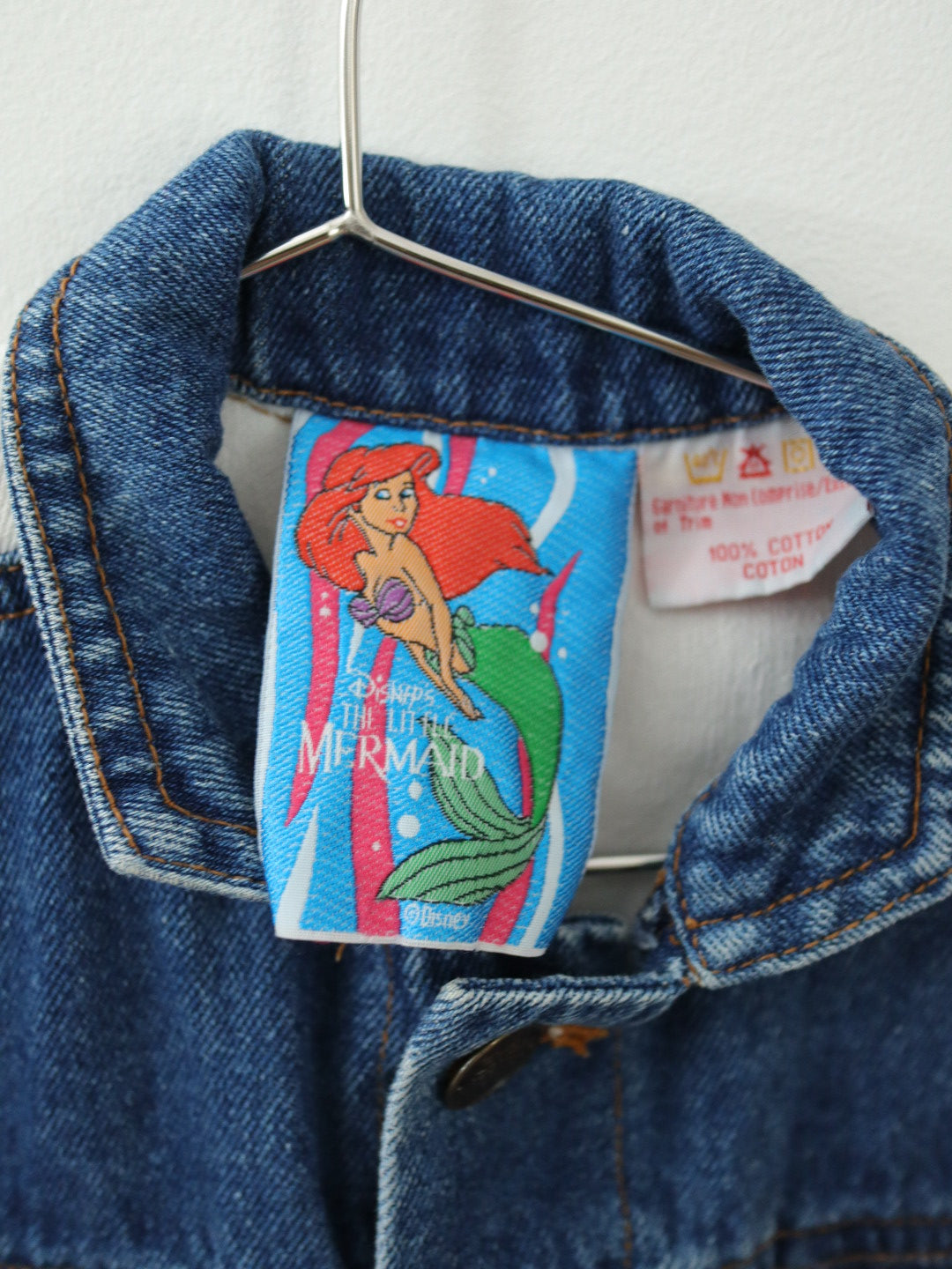 Vintage Disney The Little Mermaid Denim Jacket / 2Y