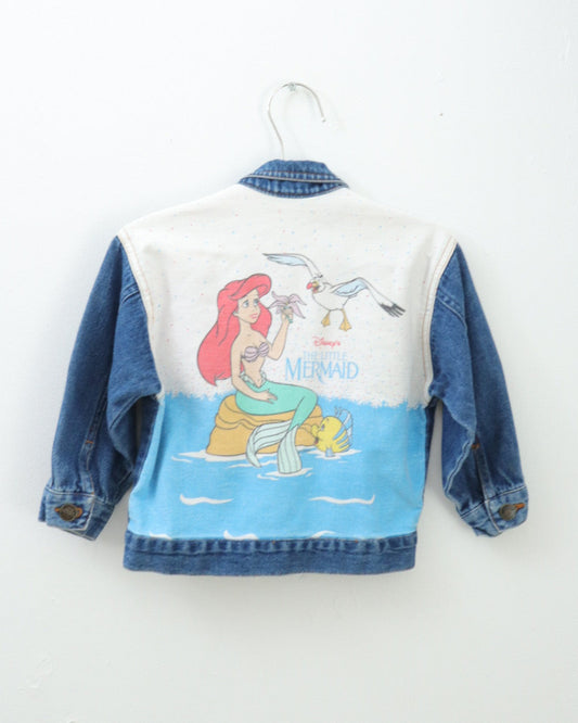 Vintage Disney The Little Mermaid Denim Jacket / 2Y