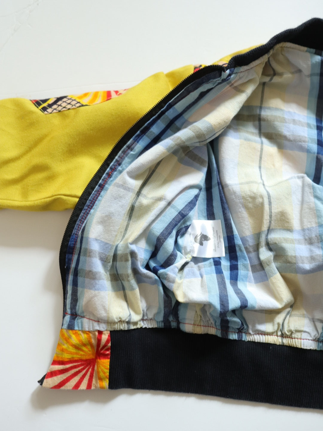 African Print Yellow Bomber Jacket / 2-3Y