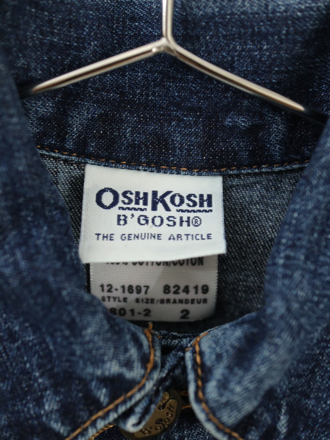 Vintage OshKosh B'gosh Denim Jacket / 2-3Y
