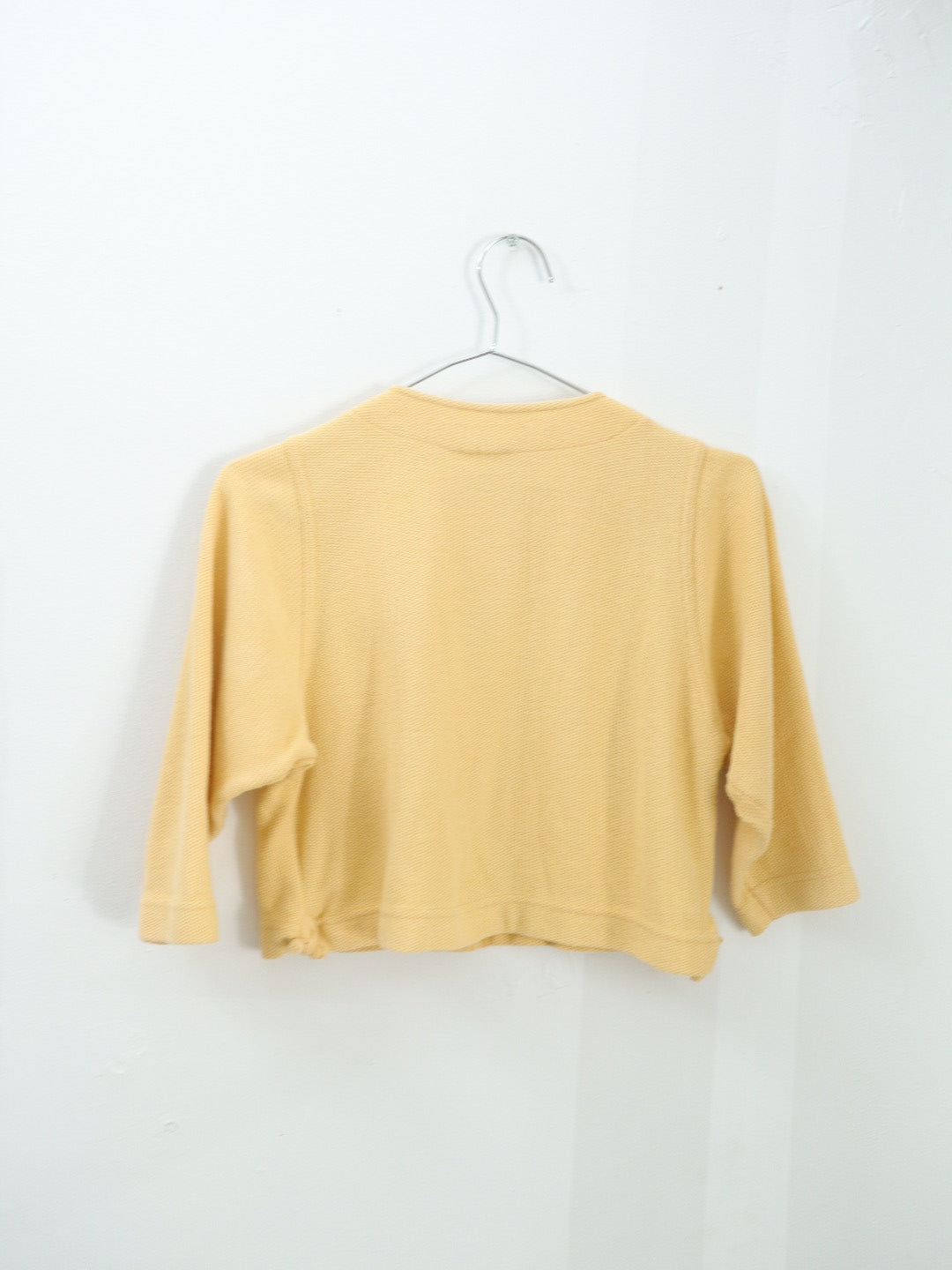Vintage Yellow Piqué Cardigan Jacket / 5Y