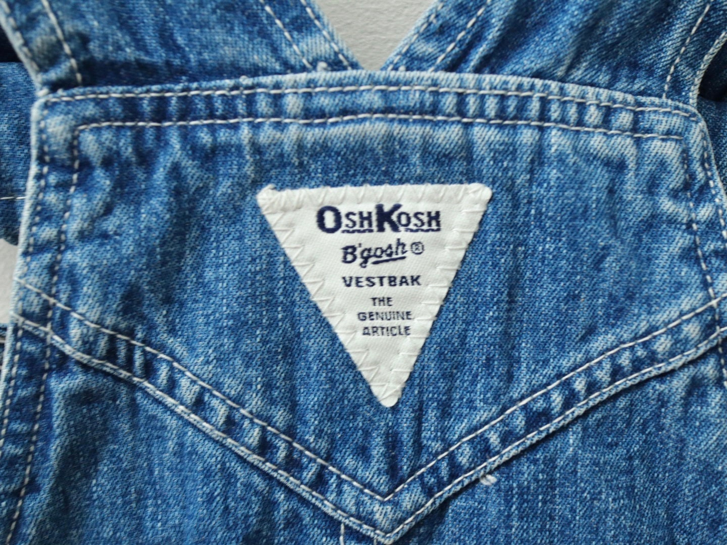 Retro Kids Girl OSHKOSH Sunflower Denim Dress / Size 4Y