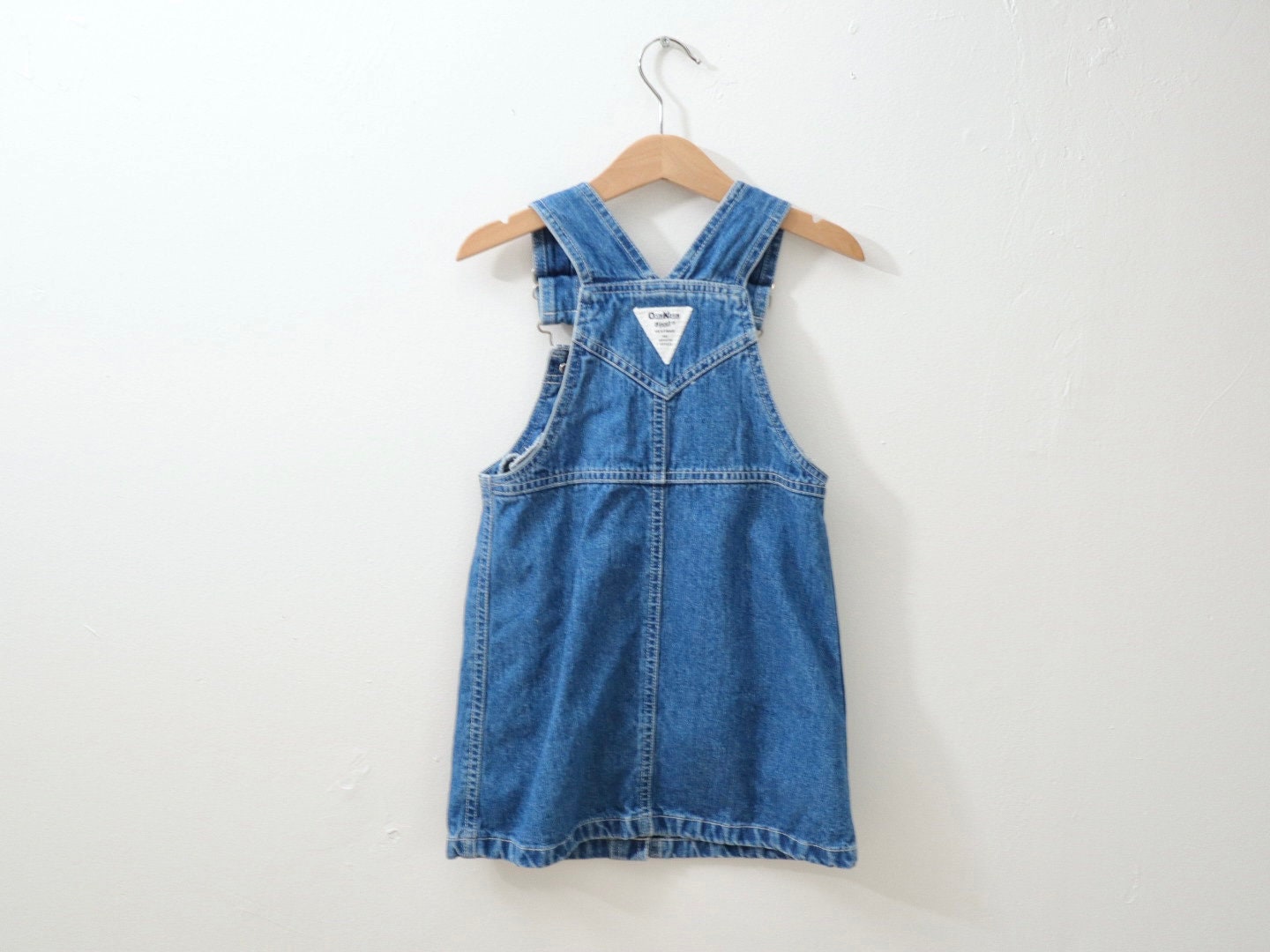 Retro Kids Girl OSHKOSH Sunflower Denim Dress / Size 4Y
