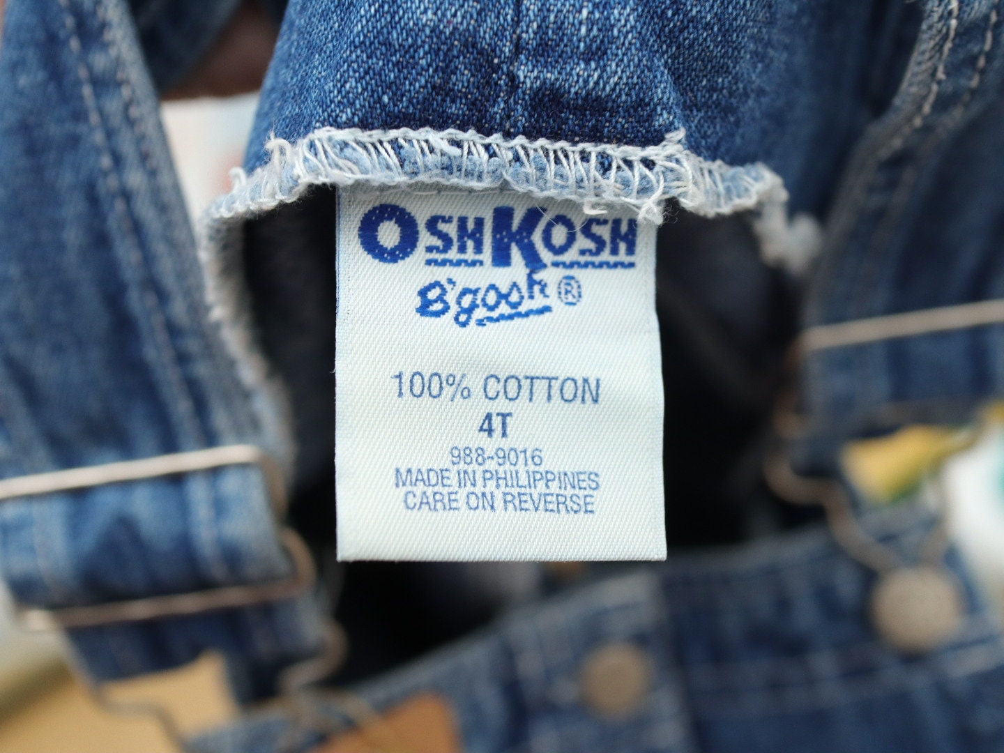 Retro Kids Girl OSHKOSH Sunflower Denim Dress / Size 4Y