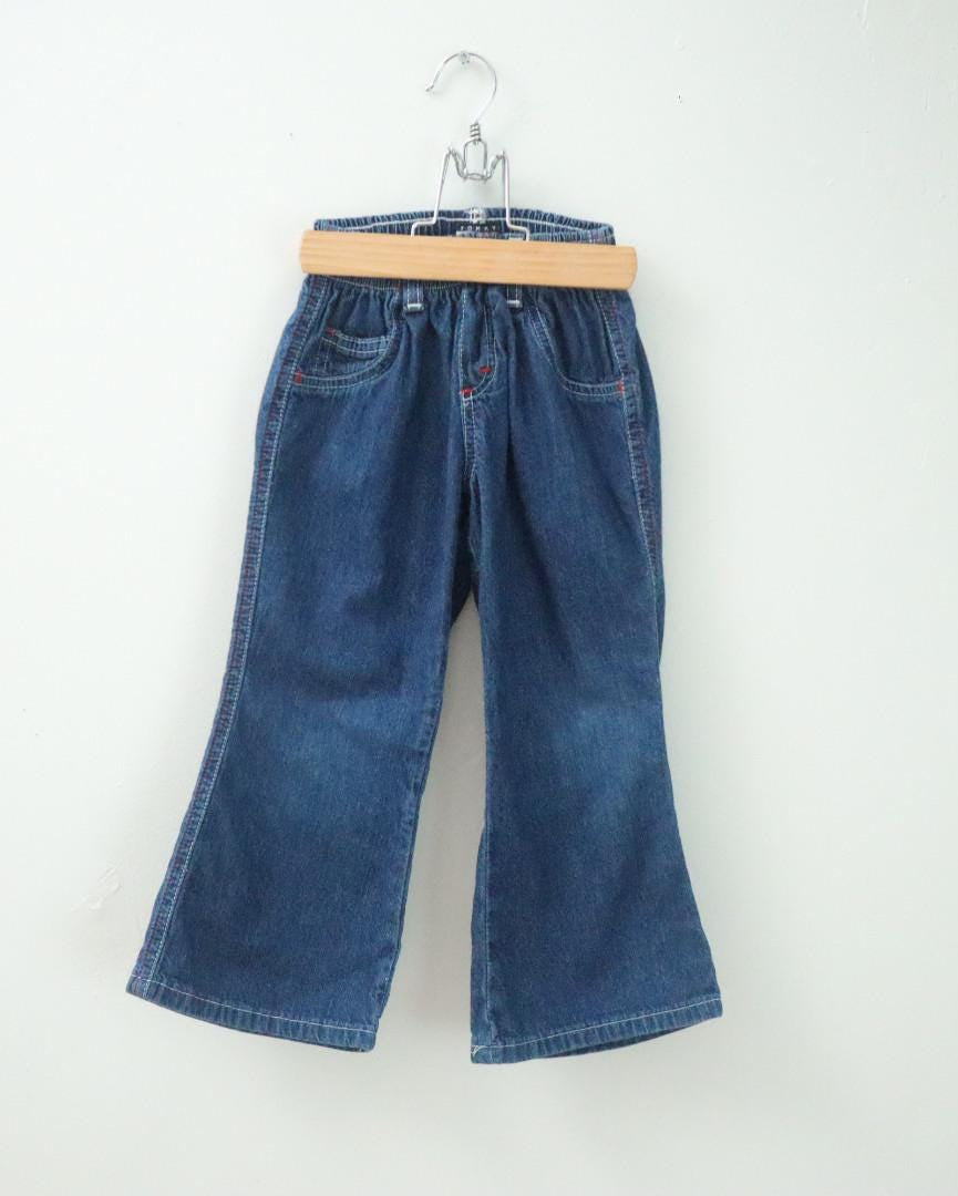 Vintage Kids Tommy Hilfiger Flare Denim Jeans / Made in Canada / Size 4T